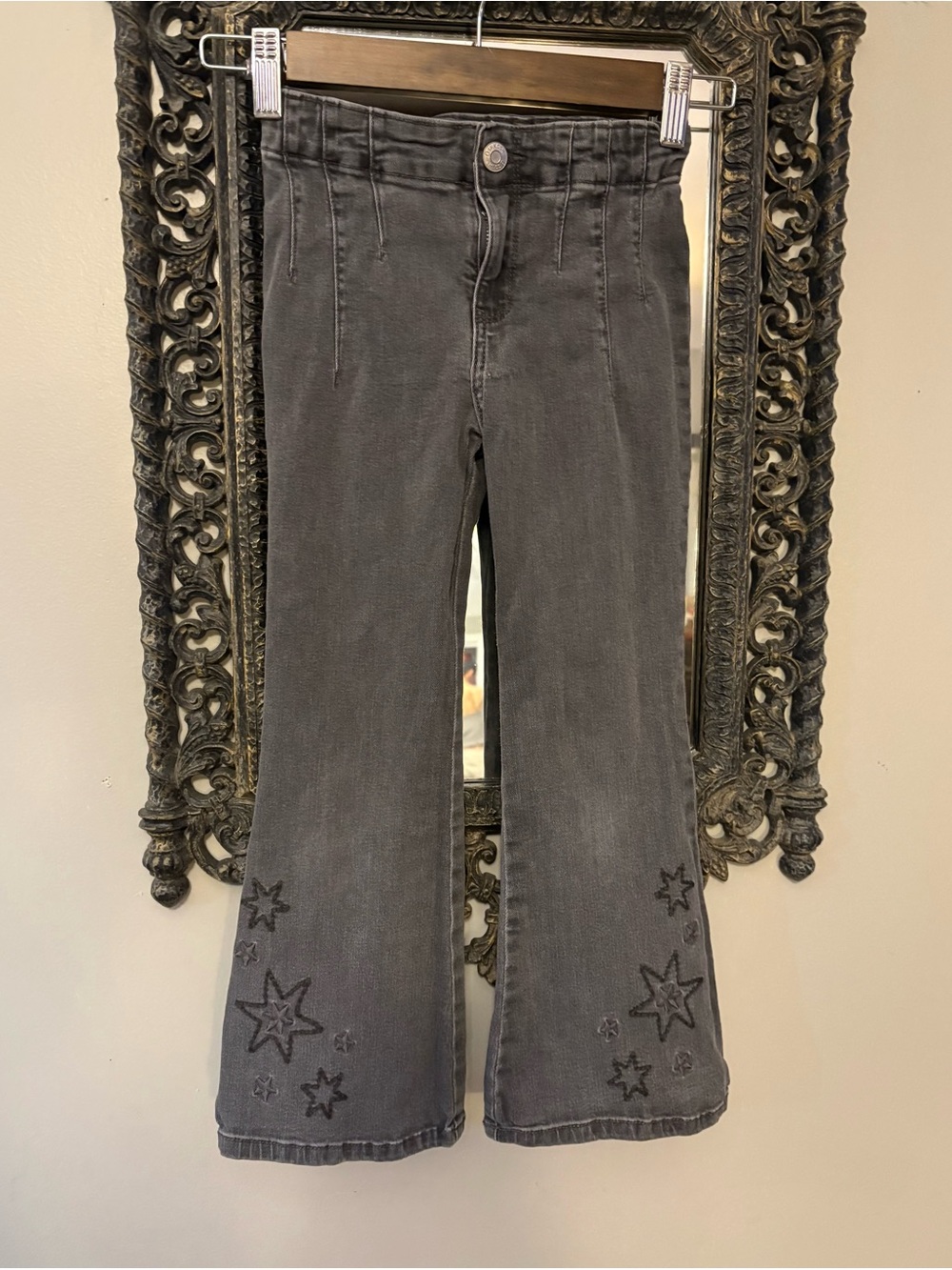 OshKosh B'gosh Gray Embroidered Star Flare Jeans